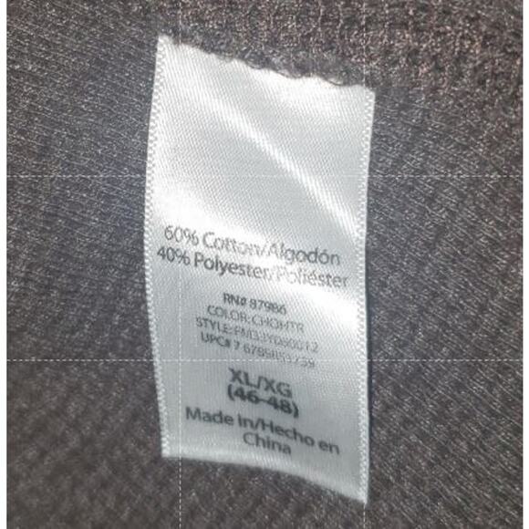 Mens Vintage Faded Glory Waffle Knit Henley Shirt Brown XL 46–48 Long Sleeve Top - Picture 8 of 9